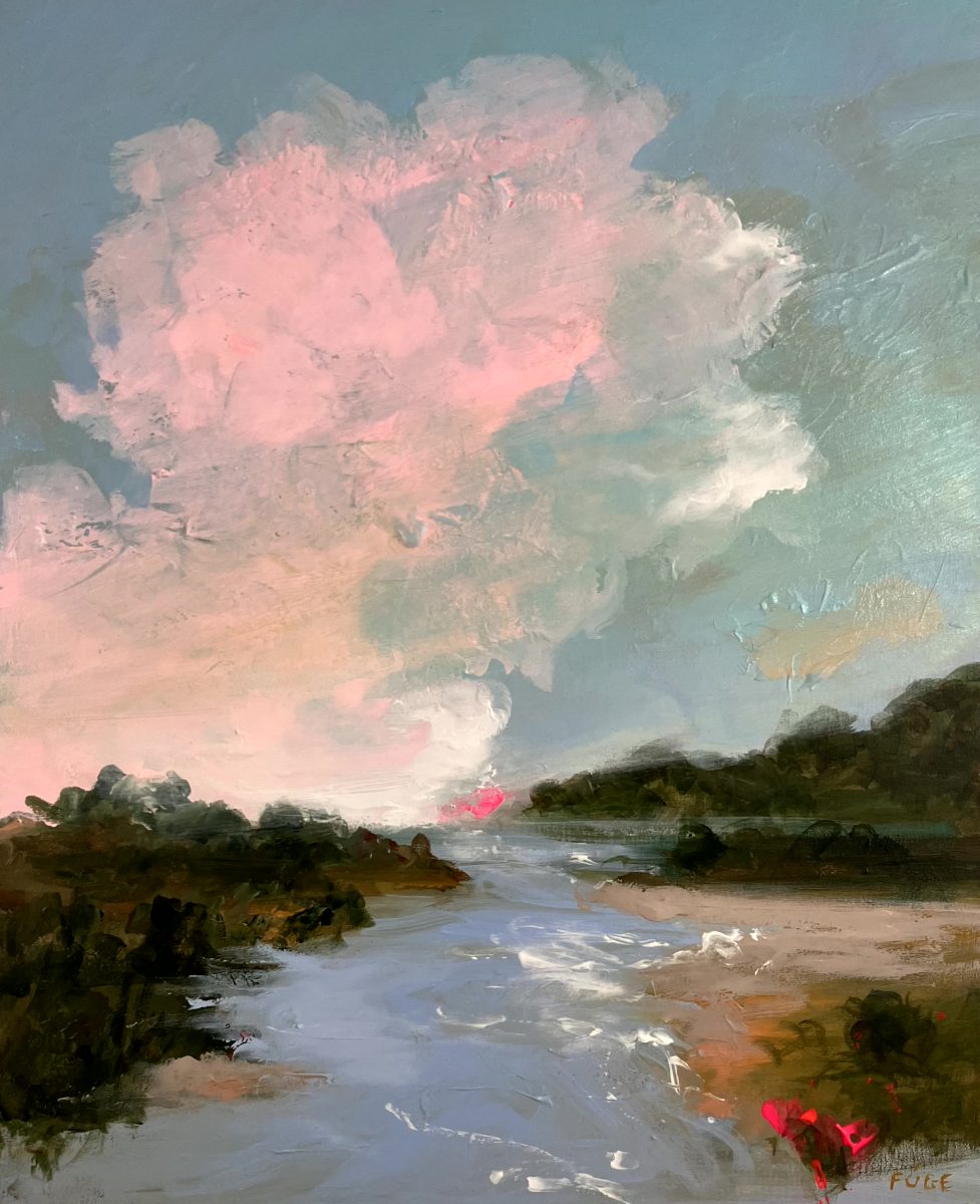 Summer nights – original landscape painting by Steen Foege
