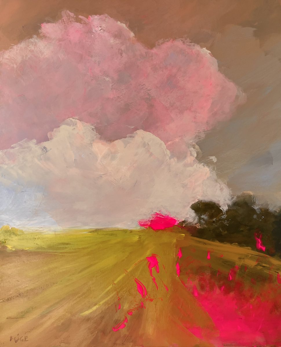Lets go to the top of the hill – original landscape painting by Steen Foege